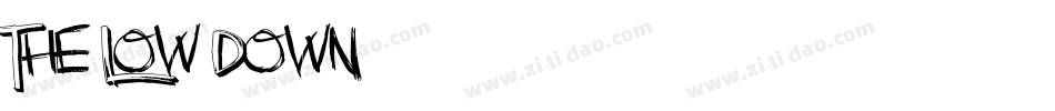 The Low Down字体转换